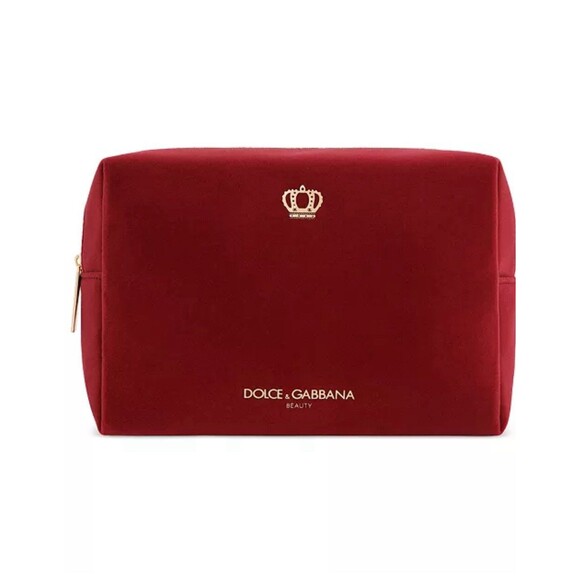 Dolce and gabanna red velvet makeup pouch - Picture 1 of 1